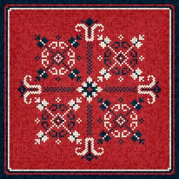 Mosaic tiles vector background イラスト素材