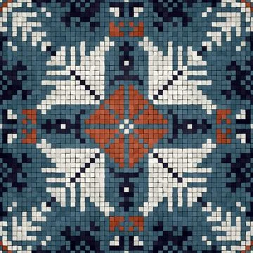 Mosaic tiles vector background Stockillustratie