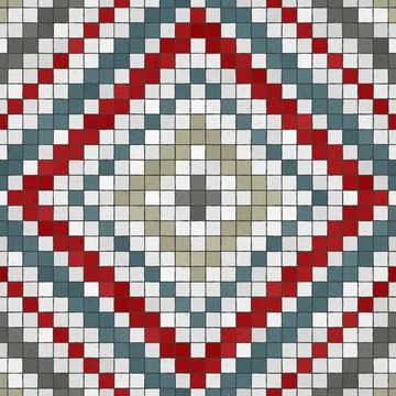 Mosaic tiles vector background Stock Illustration