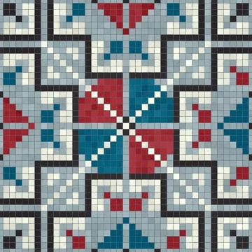 Mosaic tiles vector background Stockillustratie