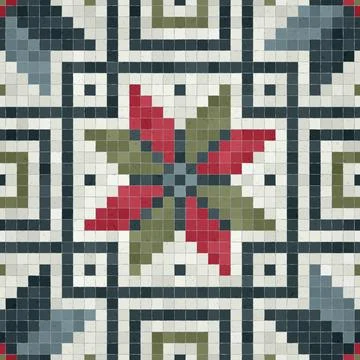 Mosaic tiles vector background Stockillustratie