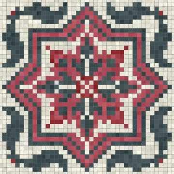 Mosaic tiles vector background Stockillustratie