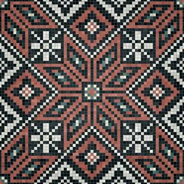 Mosaic tiles vector background Stockillustratie