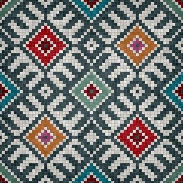 Mosaic tiles vector background Stock Illustration