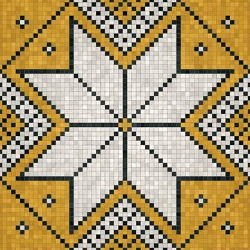 Mosaic tiles vector background 库存插图