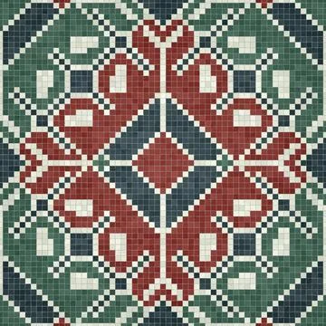 Mosaic tiles vector background Stockillustratie