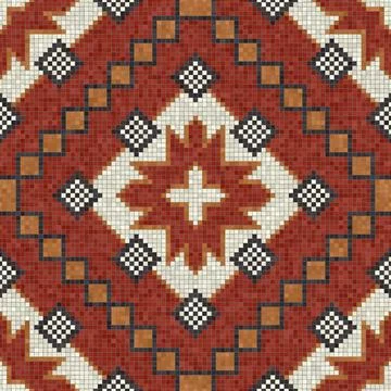 Mosaic tiles vector background Illustrazione stock