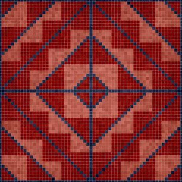 Mosaic tiles vector background 库存插图