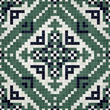 Mosaic tiles vector background Stock Illustration