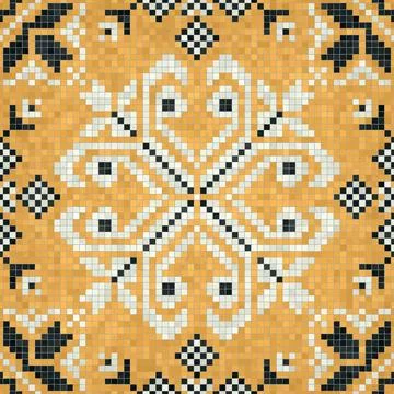 Mosaic tiles vector background 库存插图