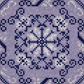 Mosaic tiles vector background Stock Illustration