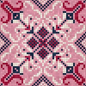 Mosaic tiles vector background Stockillustratie