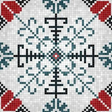 Mosaic tiles vector background Stockillustratie
