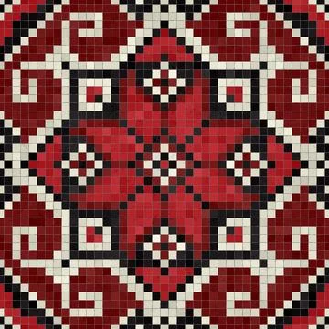 Mosaic tiles vector background 库存插图