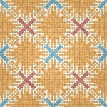 Mosaic tiles vector background Illustrazione stock