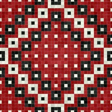 Mosaic tiles vector background 库存插图