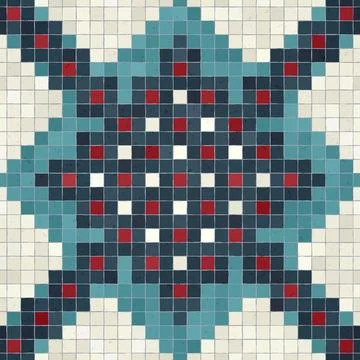Mosaic tiles vector background 库存插图