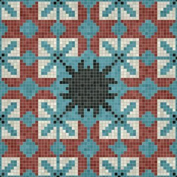 Mosaic tiles vector background Illustrazione stock