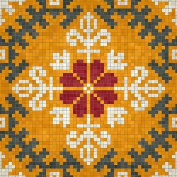 Mosaic tiles vector background イラスト素材