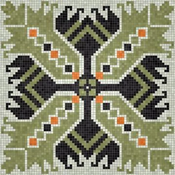 Mosaic tiles vector background Stock Illustration