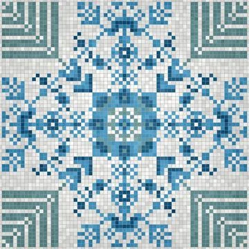 Mosaic tiles vector background Stockillustratie
