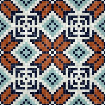 Mosaic tiles vector background Ilustración de archivo