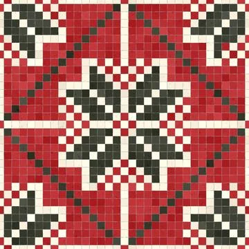 Mosaic tiles vector background 库存插图