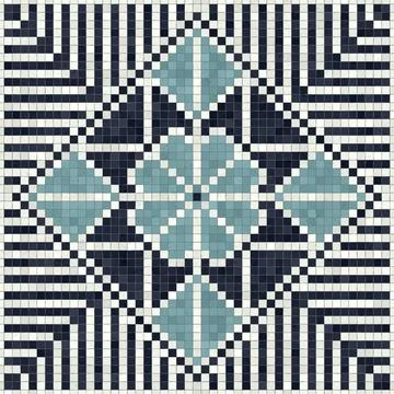 Mosaic tiles vector background Stockillustratie