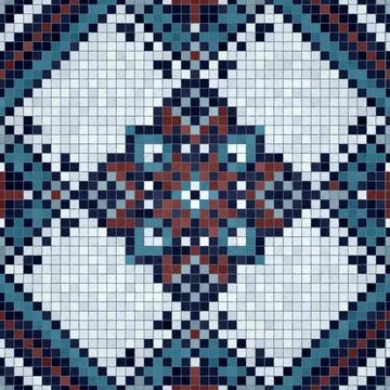 Mosaic tiles vector background 库存插图