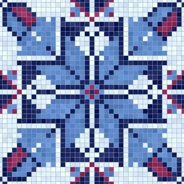 Mosaic tiles vector background Stockillustratie