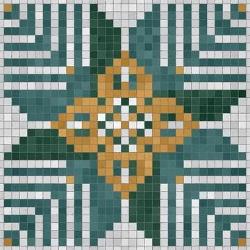Mosaic tiles vector background Stockillustratie