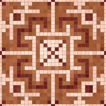 Mosaic tiles vector background 库存插图