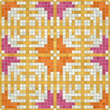 Mosaic tiles vector background Stock Illustration