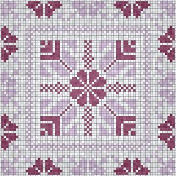 Mosaic tiles vector background Stock Illustration