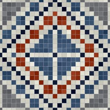 Mosaic tiles vector background 库存插图