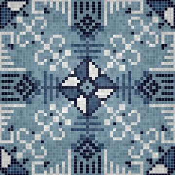 Mosaic tiles vector background Stockillustratie