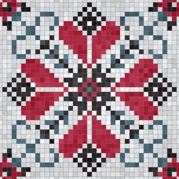 Mosaic tiles vector background Stockillustratie