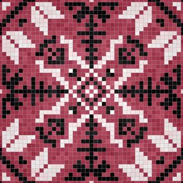 Mosaic tiles vector background Stock Illustration