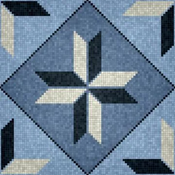 Mosaic tiles vector background 库存插图