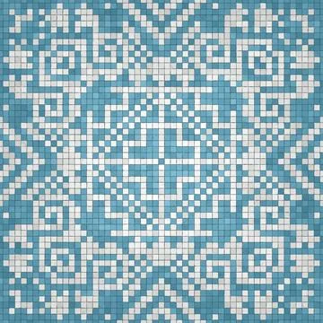Mosaic tiles vector background Illustrazione stock