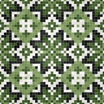 Mosaic tiles vector background 库存插图