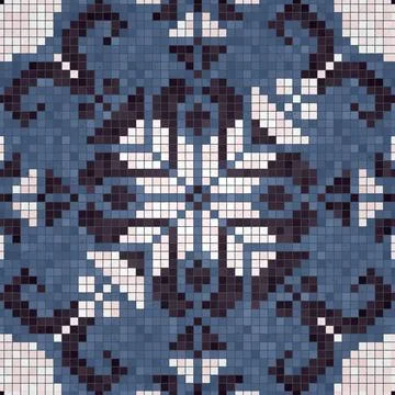 Mosaic tiles vector background Stockillustratie