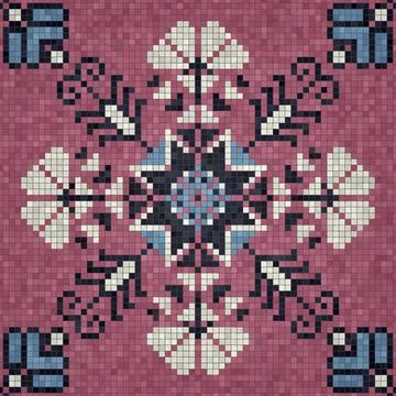 Mosaic tiles vector background 库存插图