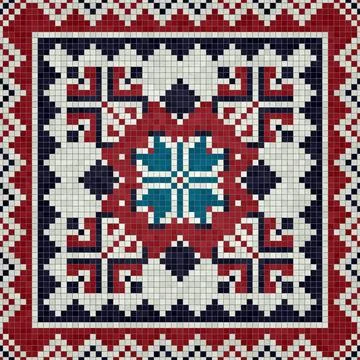 Mosaic tiles vector background Stockillustratie