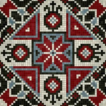 Mosaic tiles vector background Stockillustratie