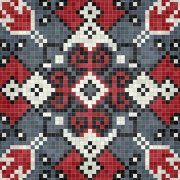 Mosaic tiles vector background Stockillustratie