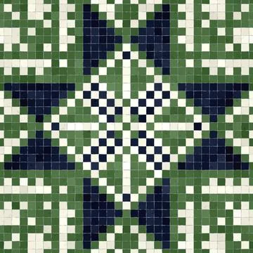 Mosaic tiles vector background 库存插图