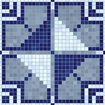 Mosaic tiles vector background Stockillustratie