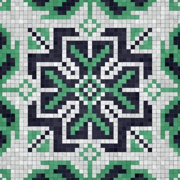 Mosaic tiles vector background 스톡 일러스트