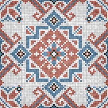 Mosaic tiles vector background Stockillustratie